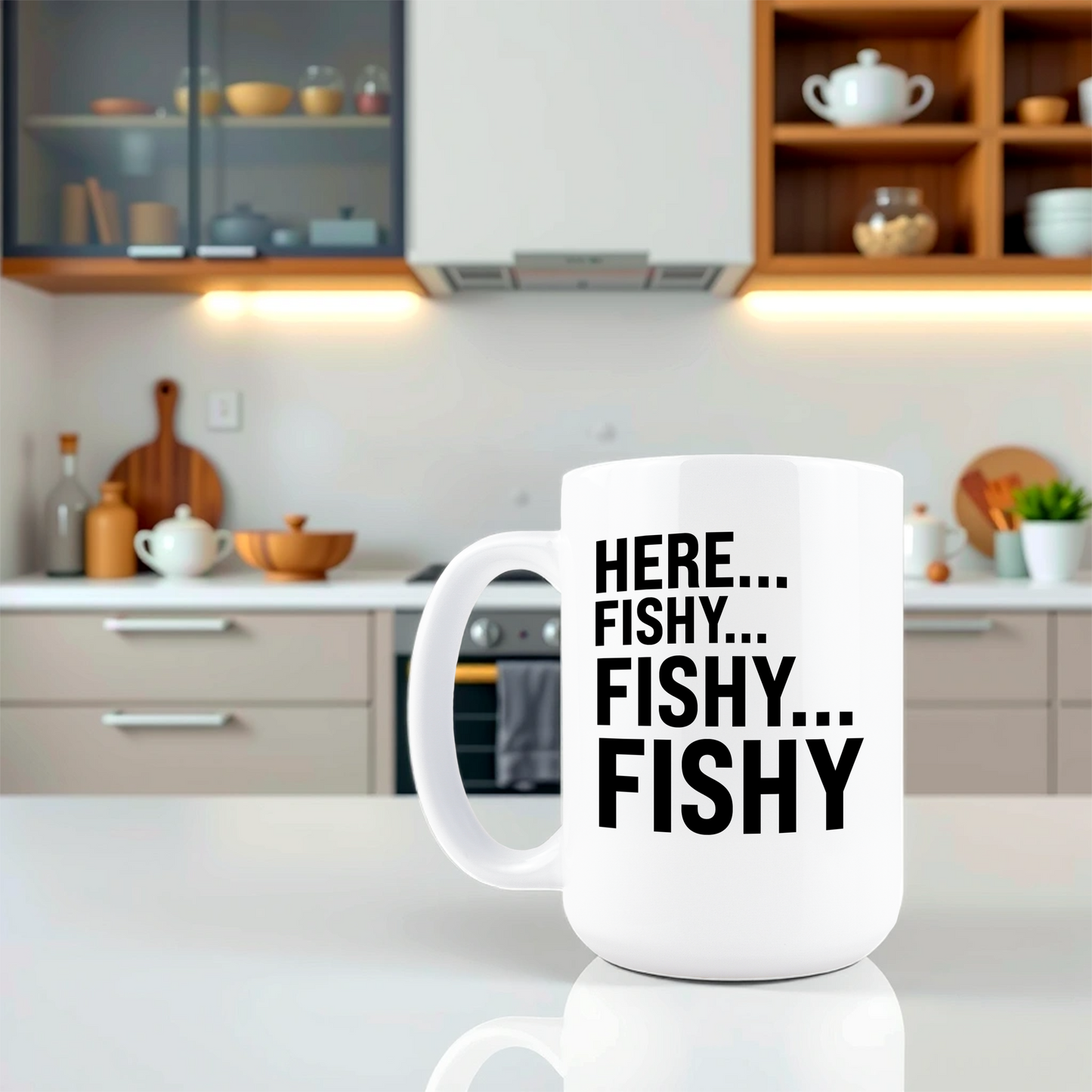 Here Fishy Coffee Mug