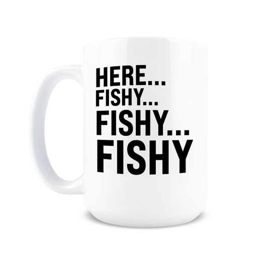 Here Fishy Coffee Mug