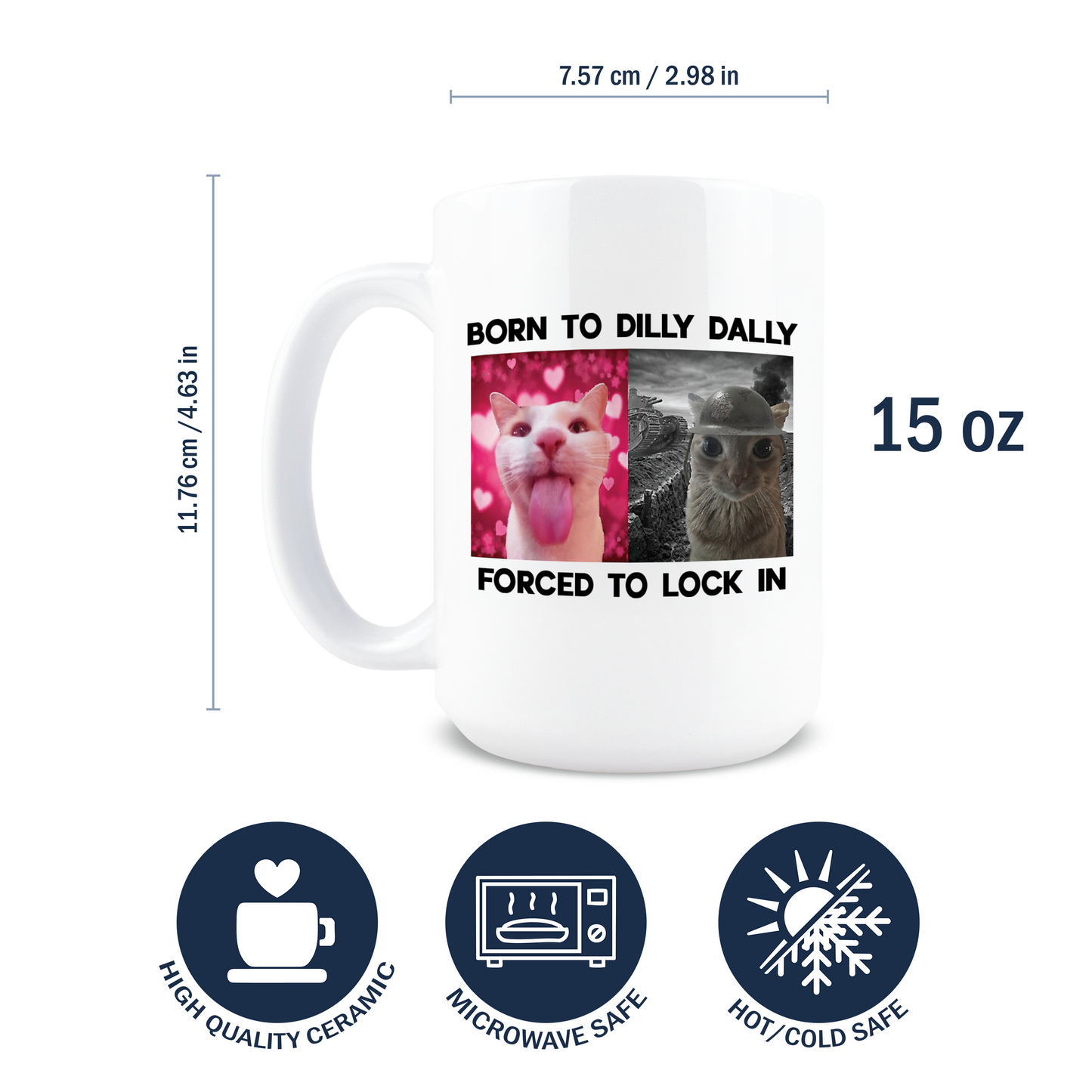Born To Dilly Dally Forced To Lock In Coffee Mug