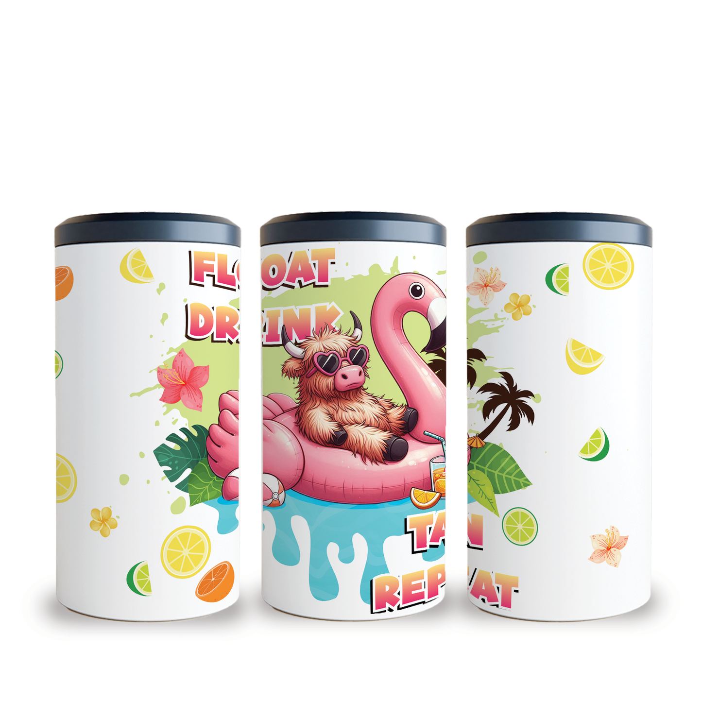 4 in 1 Can Cooler - Float Drink Tan