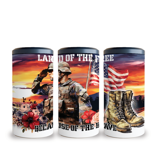4 in 1 Can Cooler - Land of the Free