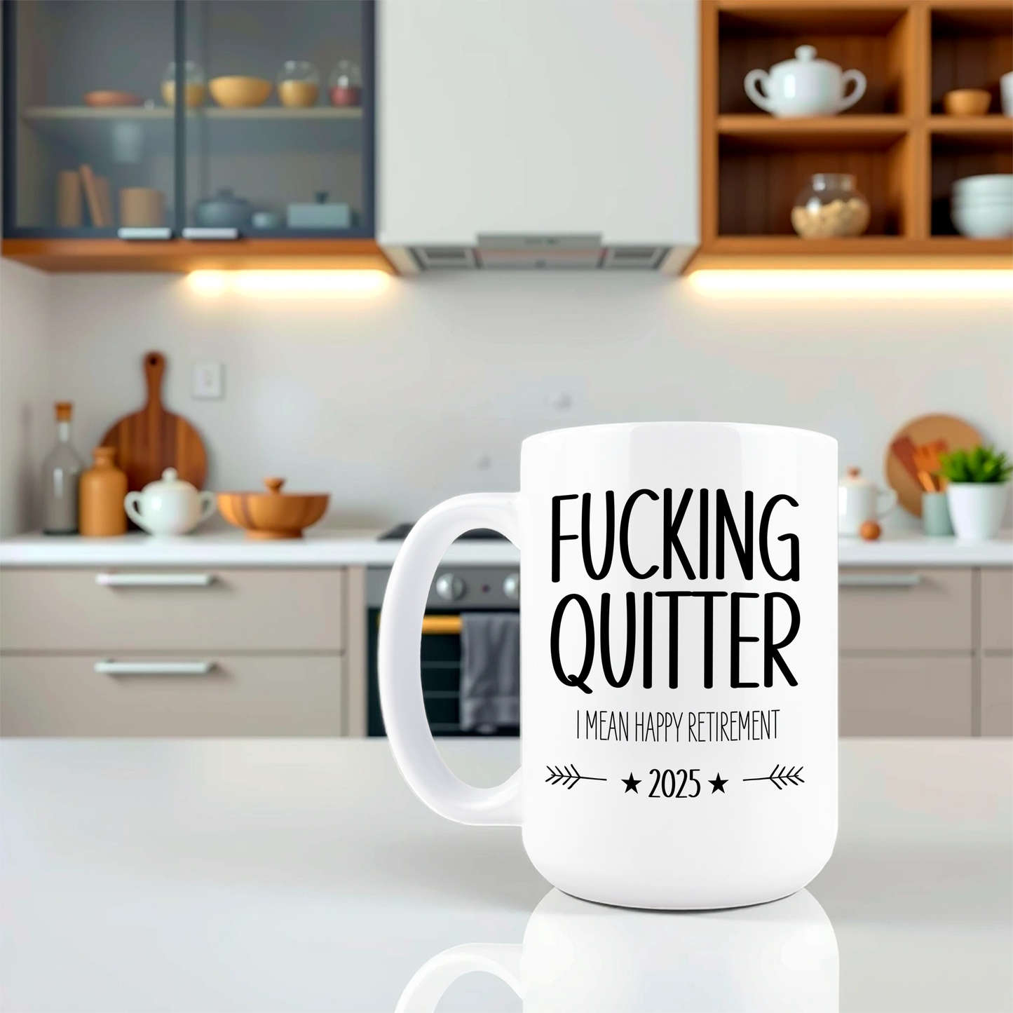 Fucking Quitter Retirement Coffee Mug