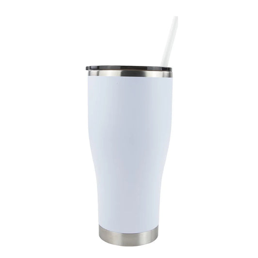 Gobelet moderne incurvé de 30 oz avec revêtement en poudre