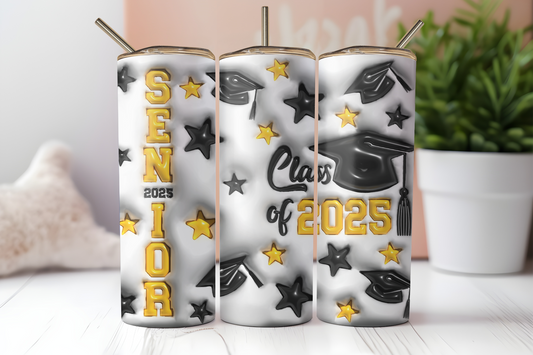 20oz Graduation Tumbler - 3D Seniors