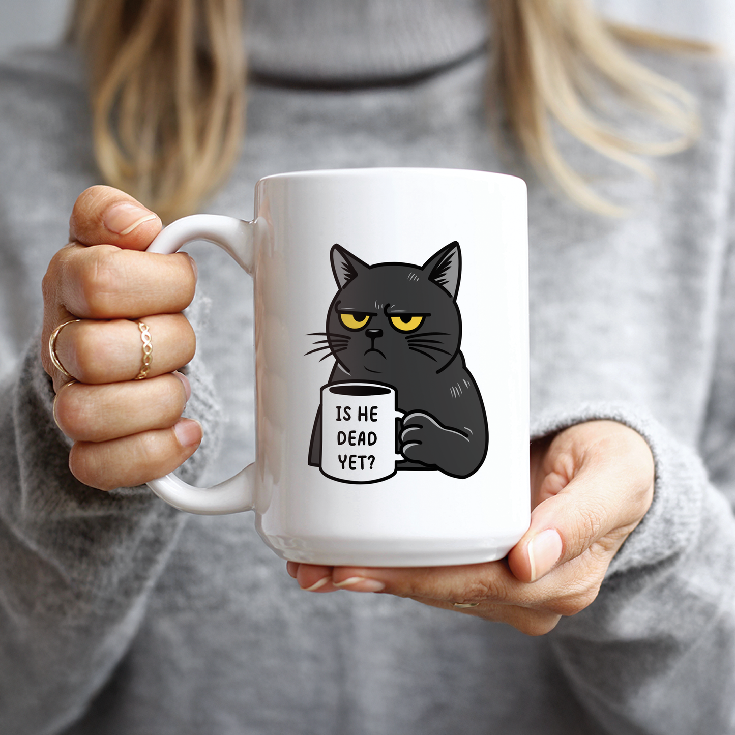 Is He Dead Yet Coffee Mug