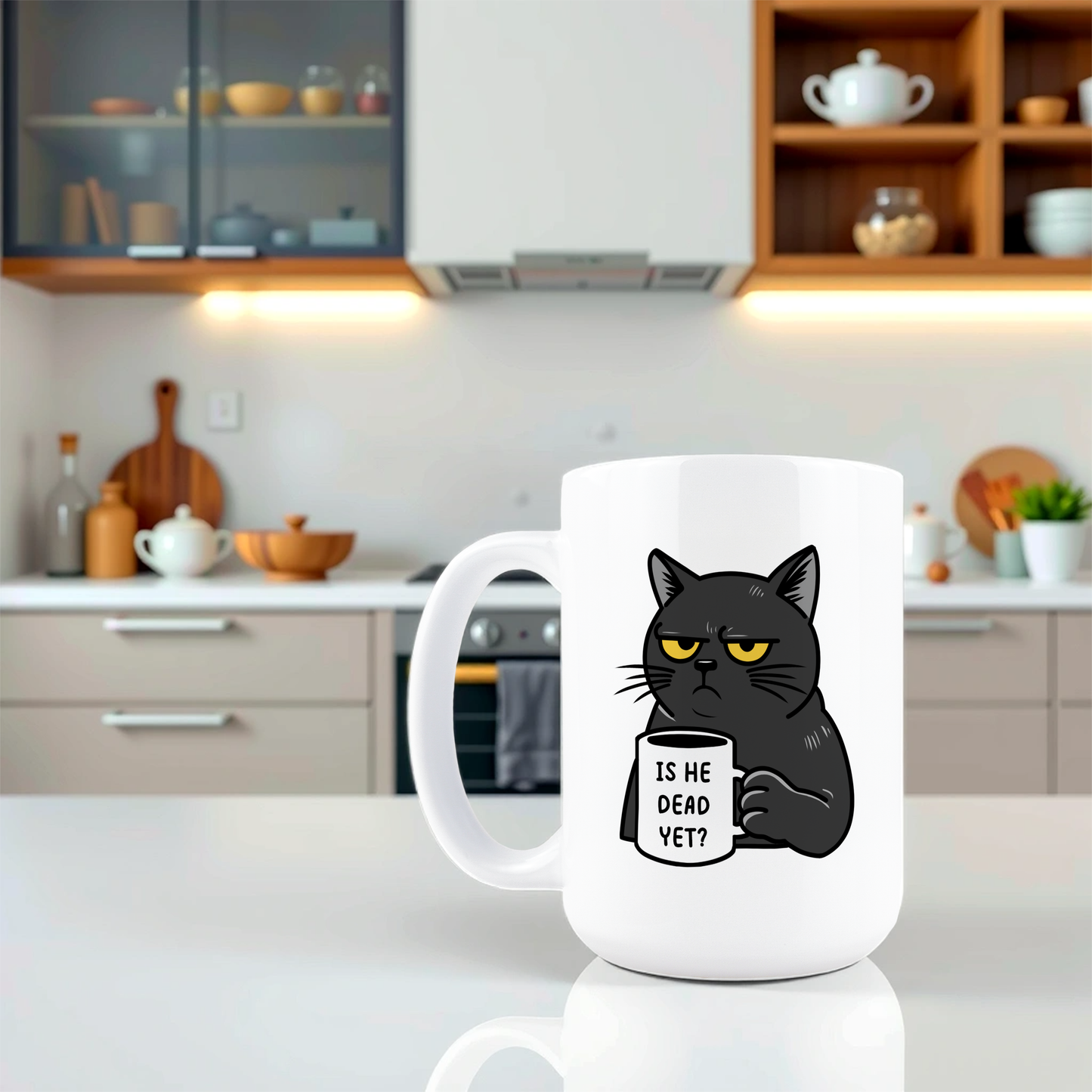Is He Dead Yet Coffee Mug