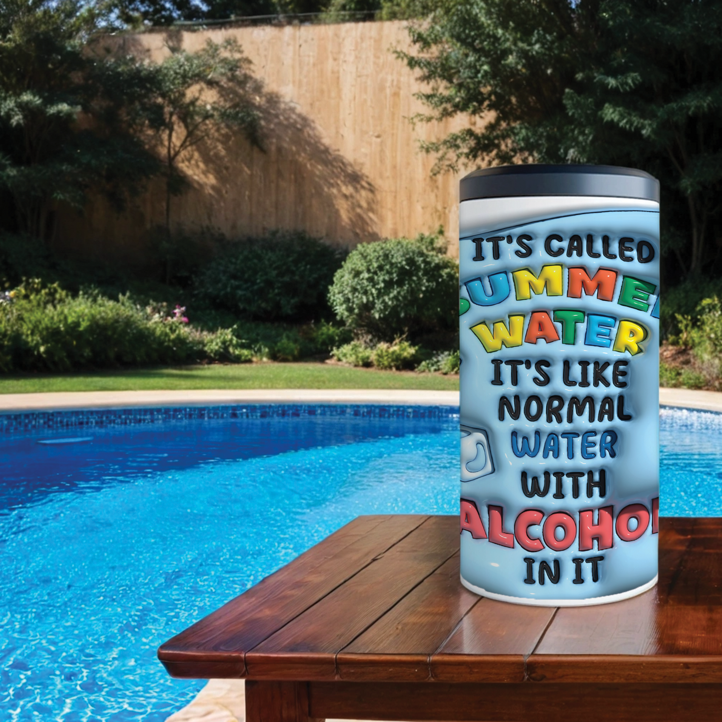 4 in 1 Can Cooler - Summer Water