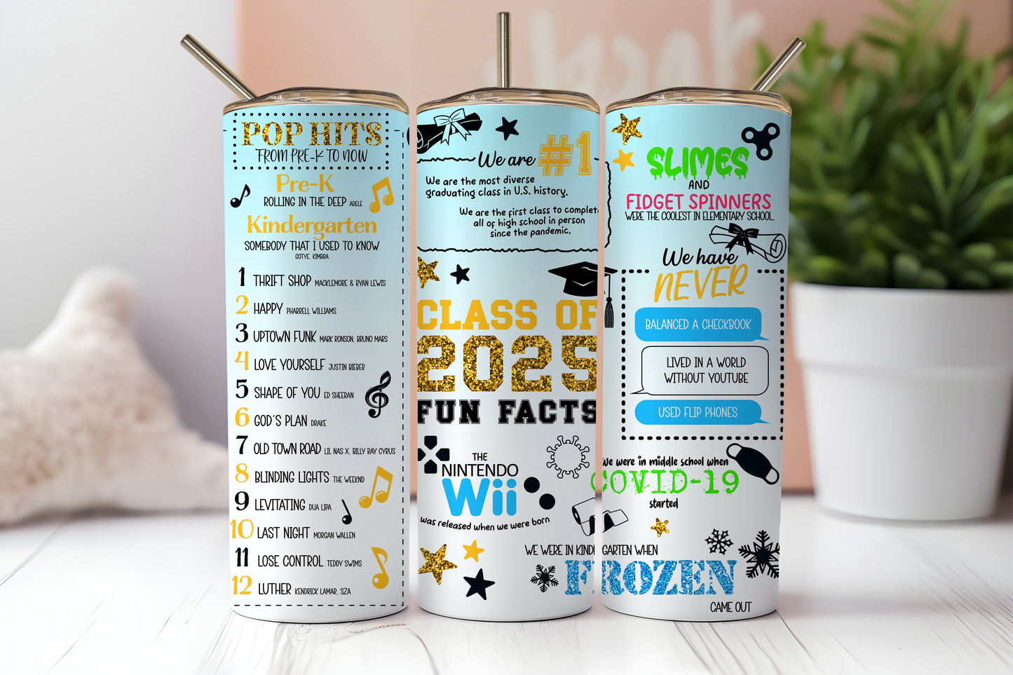 20oz Graduation Tumbler - Fun Facts
