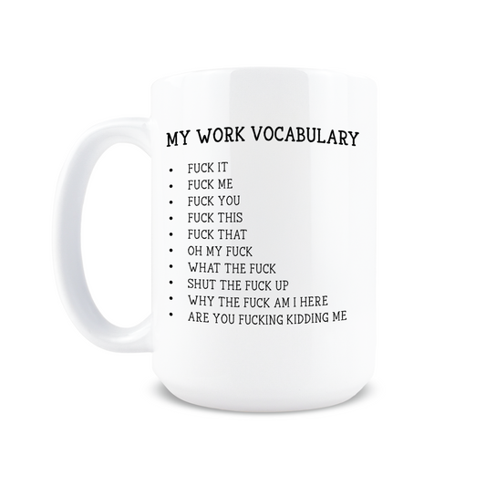 My Work Vocabulary Coffee Mug