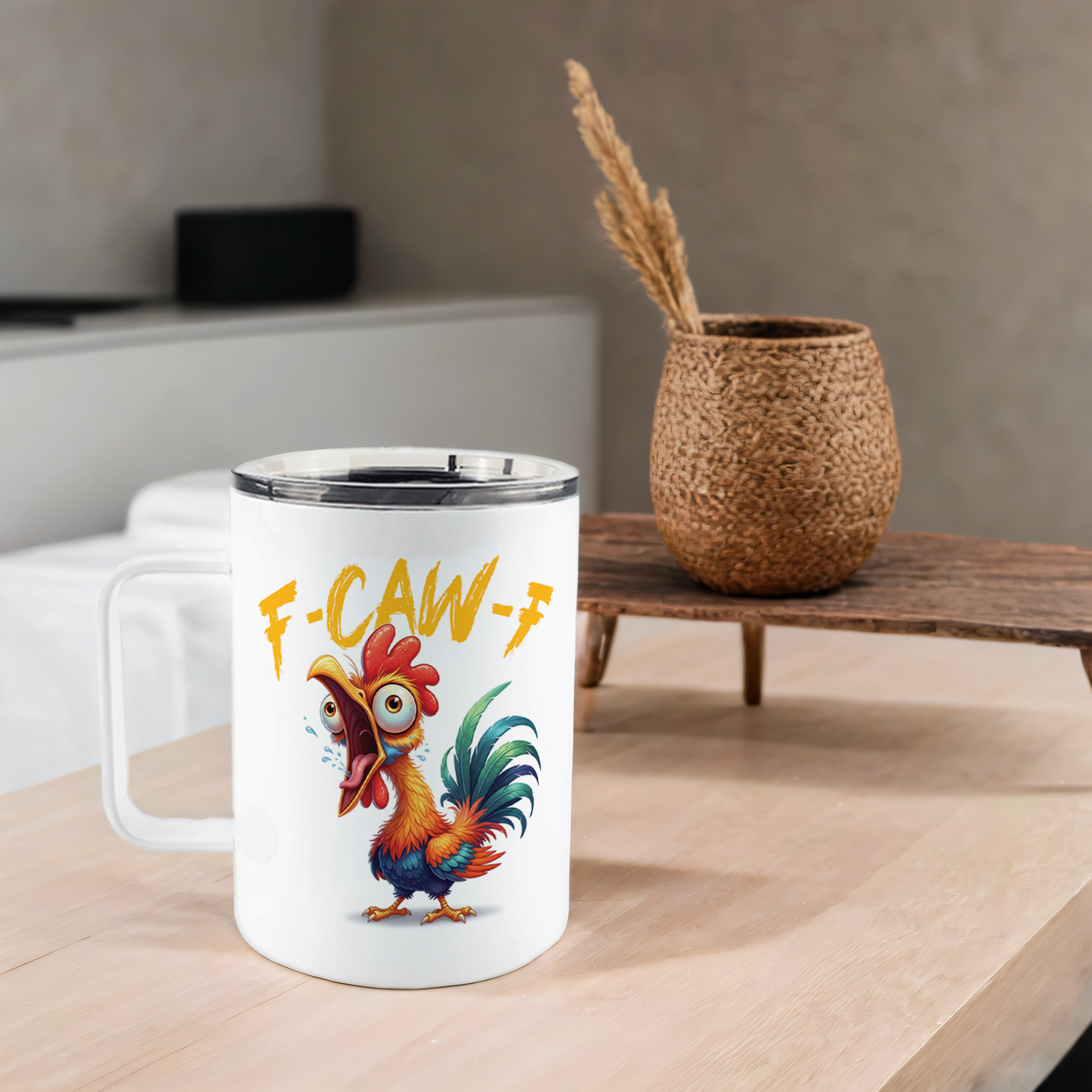 F-Caw-F 10oz Coffee Cup