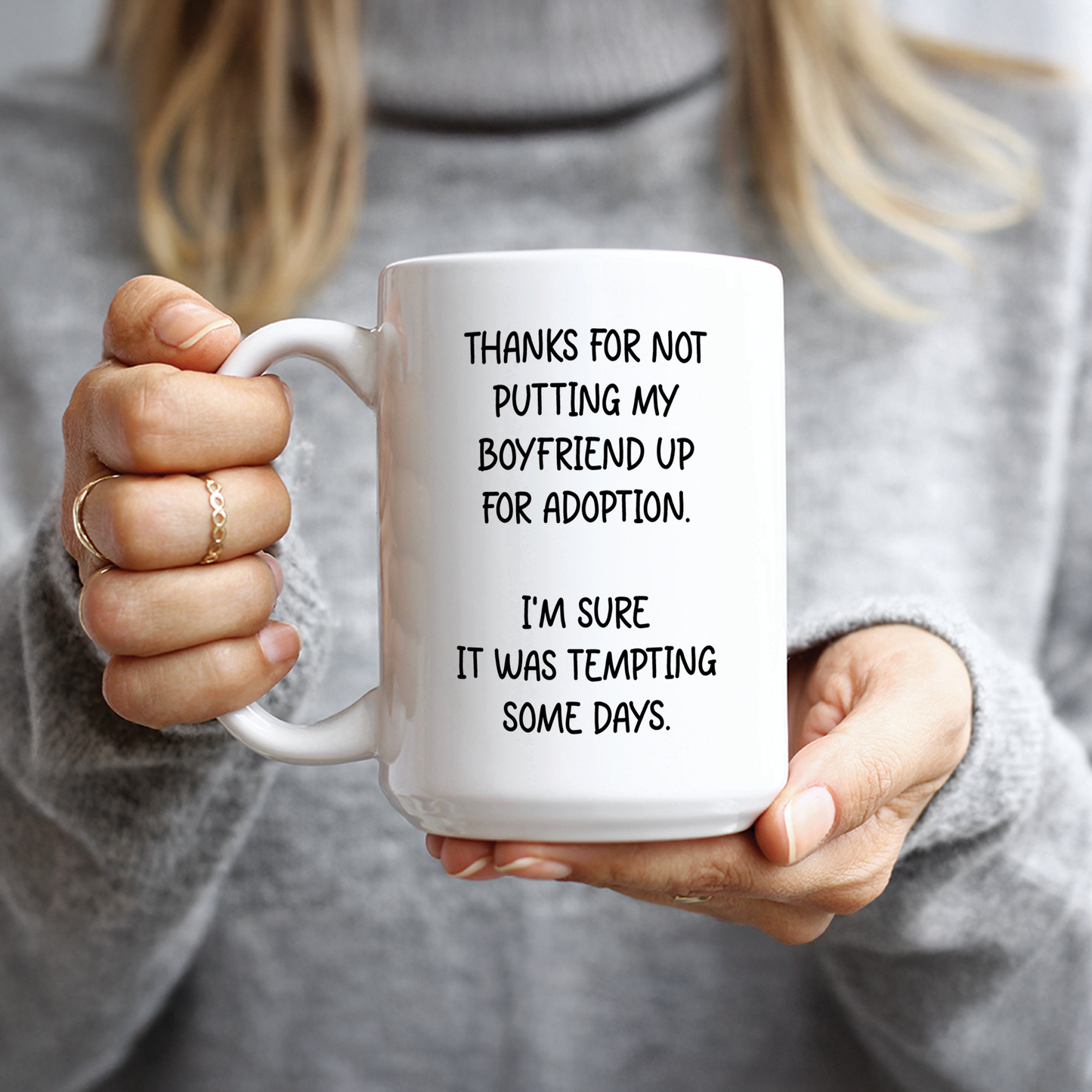 Boyfriend Up For Adoption Coffee Mug
