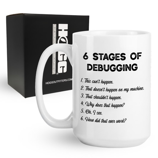 Stages Of Debugging Coffee Mug