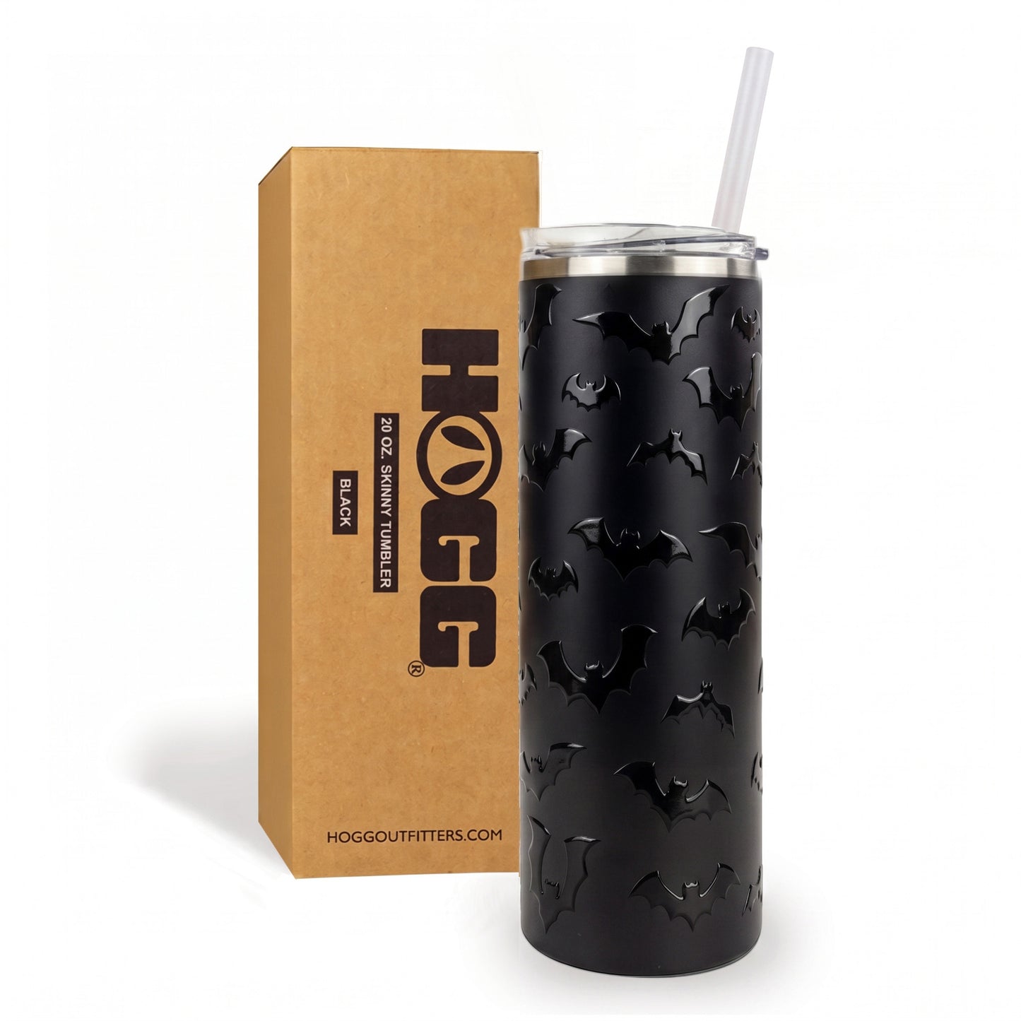 Halloween 20oz Skinny - Black Bats
