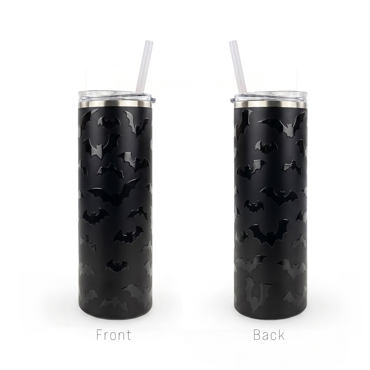 Halloween 20oz Skinny - Black Bats