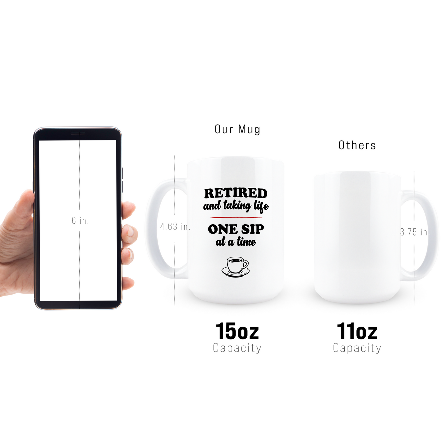 One Sip at a Time Coffee Mug