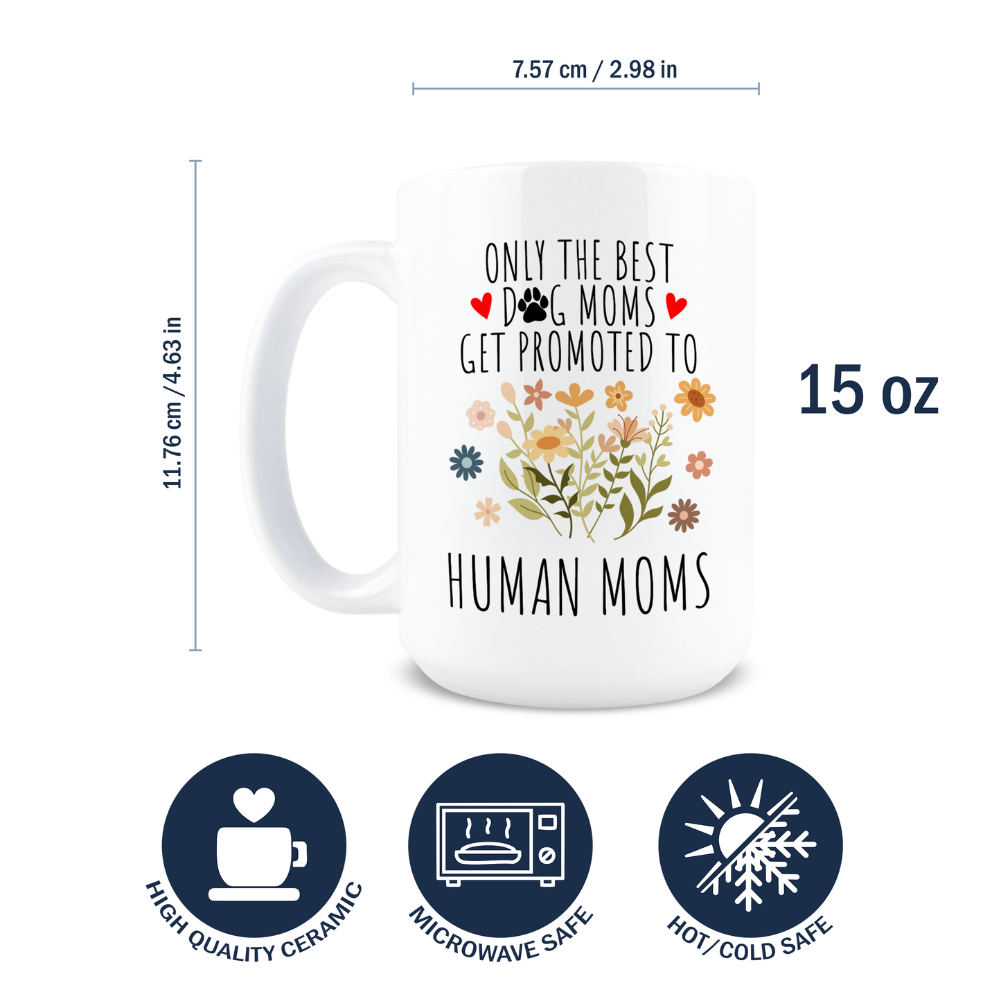 Only The Best Dog Moms Coffee Mug