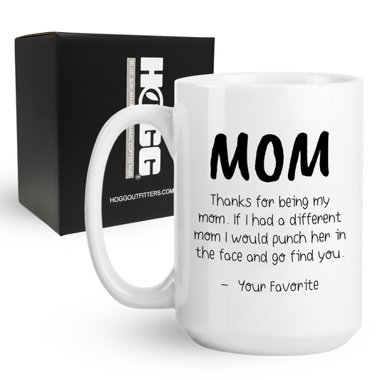 Mom Face Punch Coffee Mug