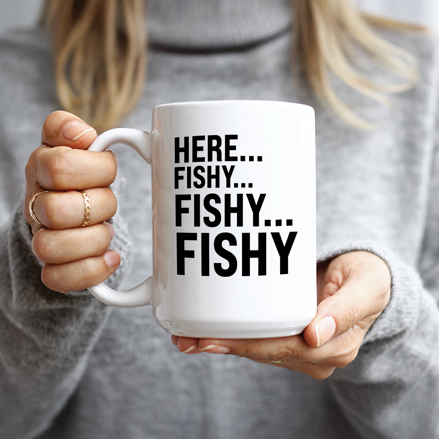 Here Fishy Coffee Mug