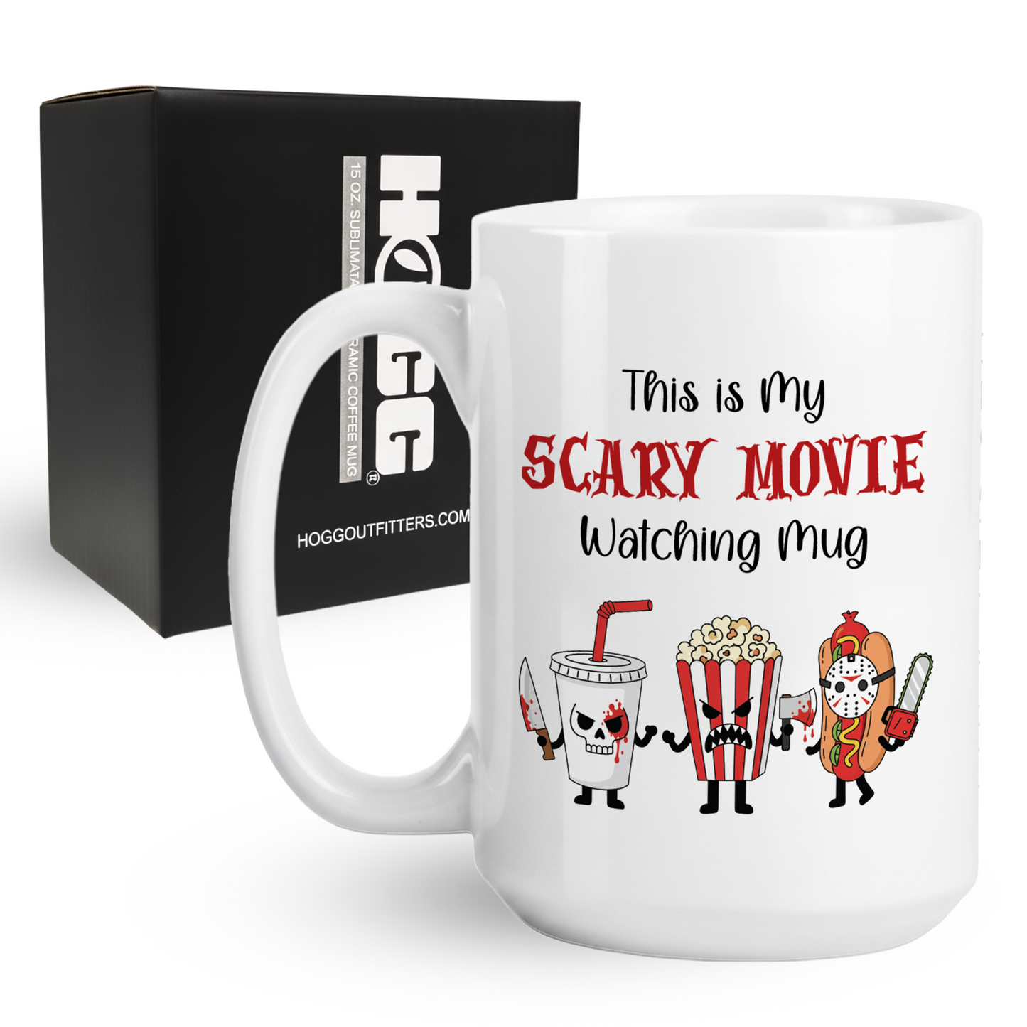 Scary Movie Watching Coffee Mug