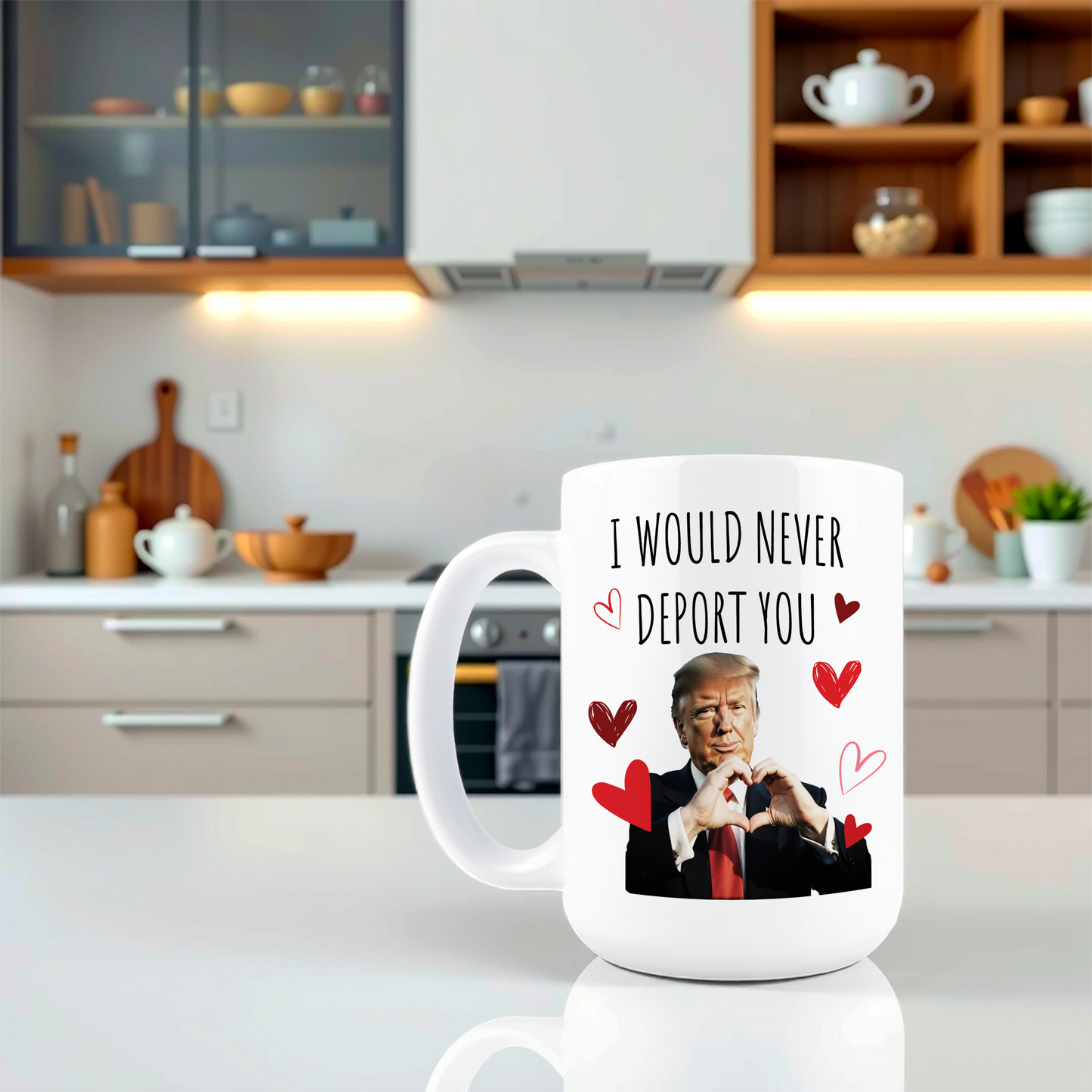 I Would Never Deport You Coffee Mug