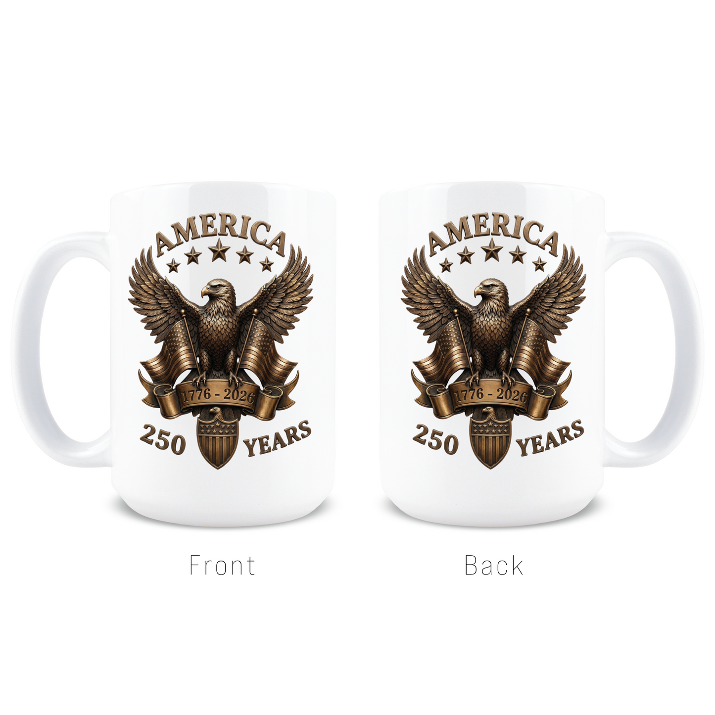 250th Bronze Eagle Coffee Mug