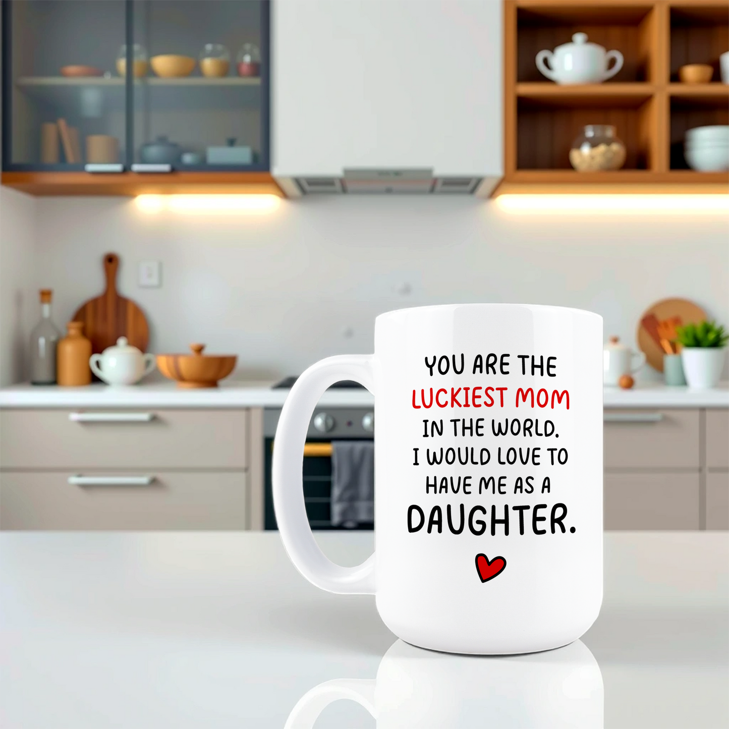 You Are The Luckiest Mom Coffee Mug