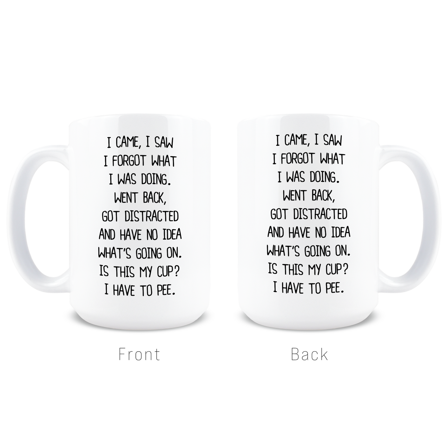I Came I Saw I Forgot What I Was Doing Coffee Mug