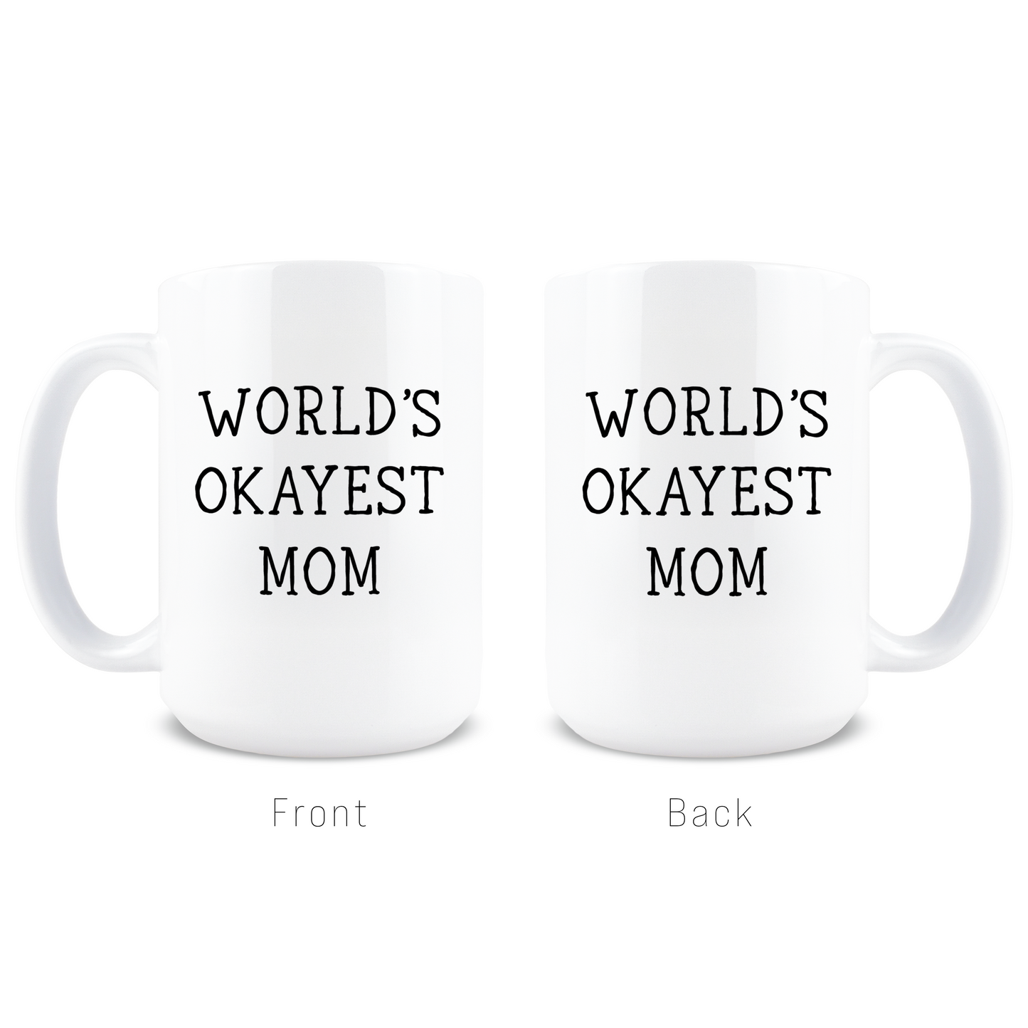 World's Okayest Mom Coffee Mug