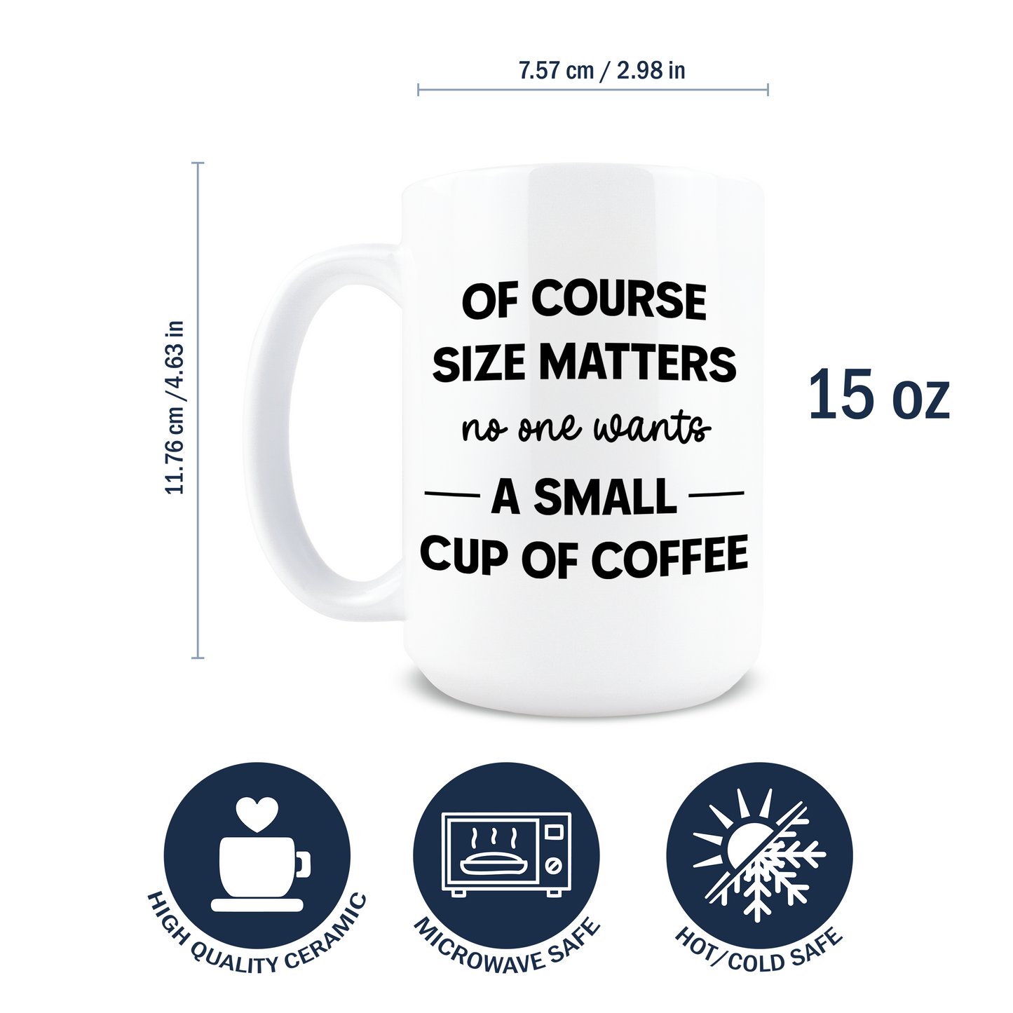 Size Matters Coffee Mug