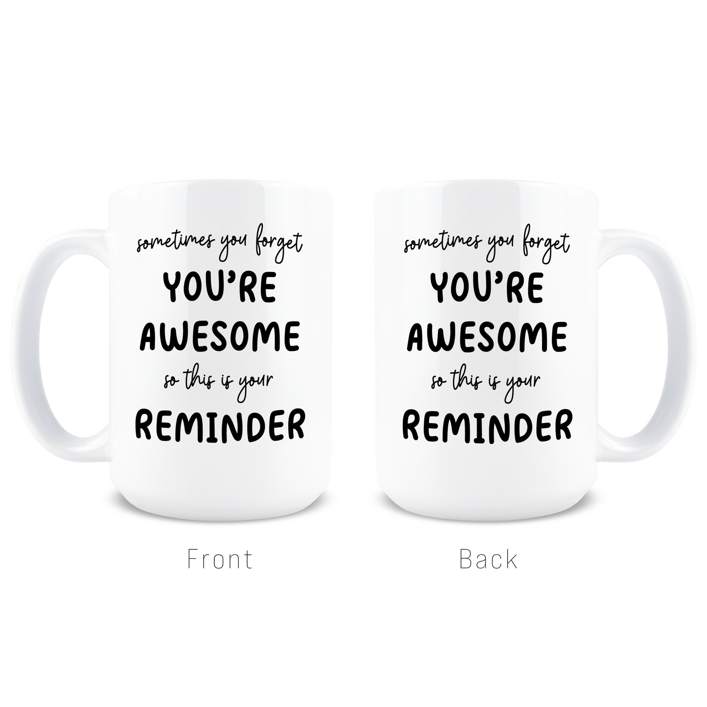 Sometimes You Forget You're Awesome Coffee Mug