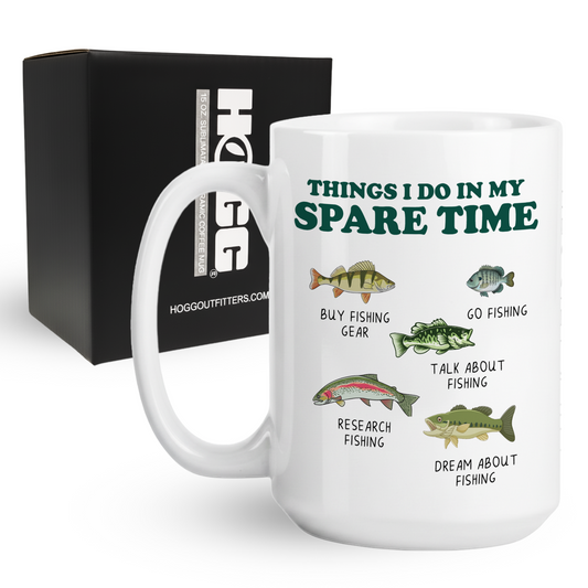 Things I Do In My Spare Time Fishing Coffee Mug