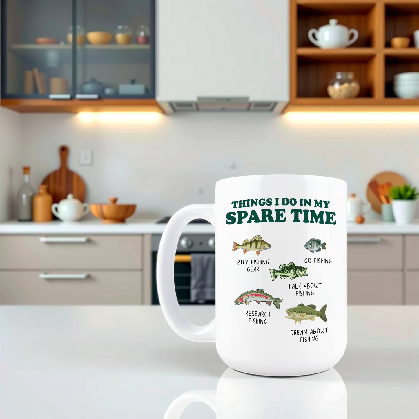 Things I Do In My Spare Time Fishing Coffee Mug