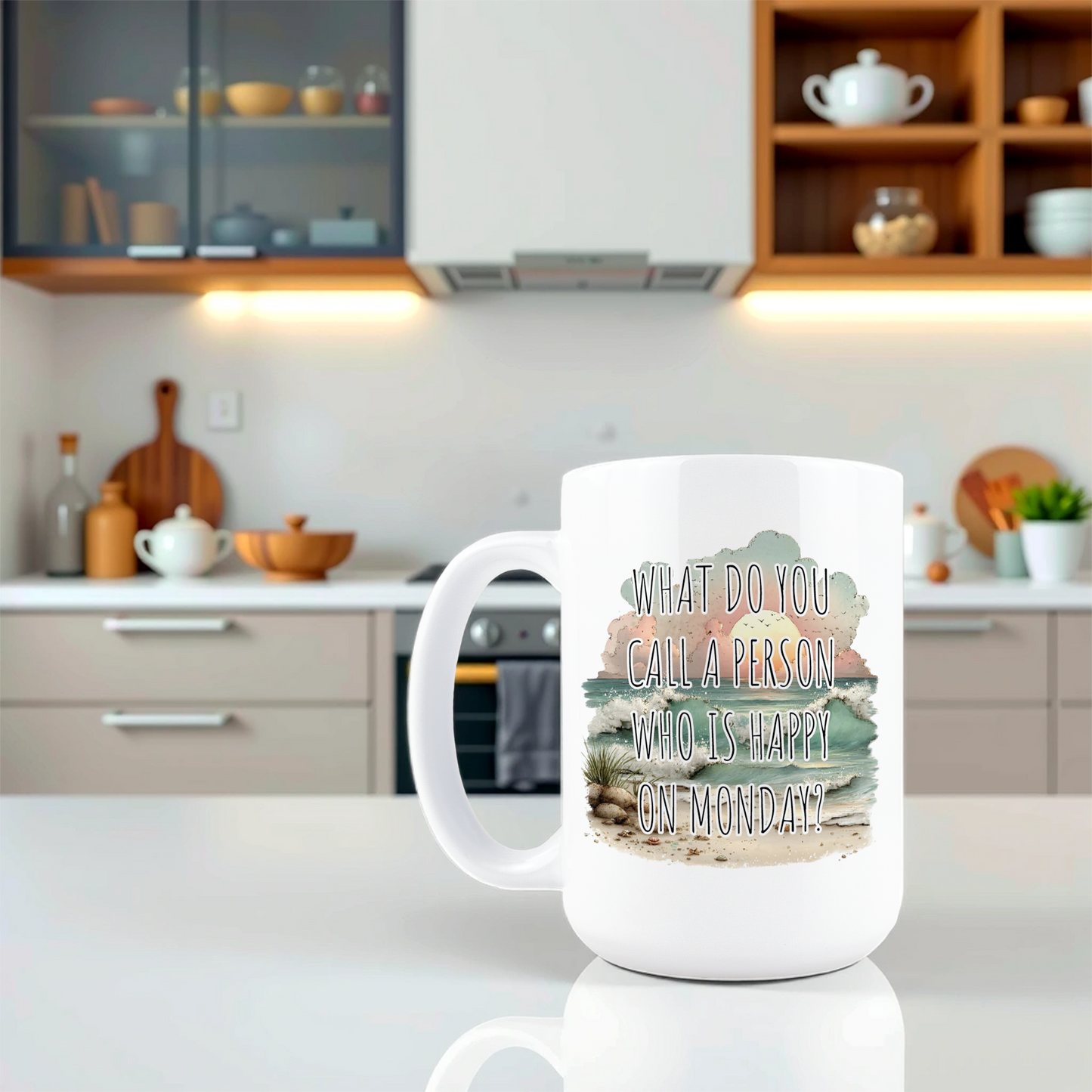 Happy On A Monday Coffee Mug