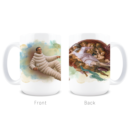 Chamath Creation of Adam Coffee Mug