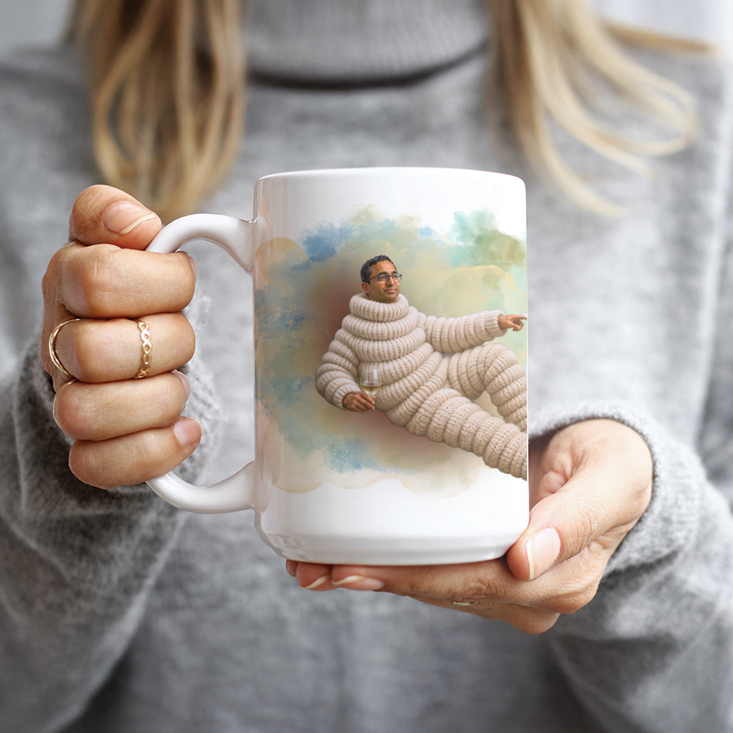 Chamath Creation of Adam Coffee Mug