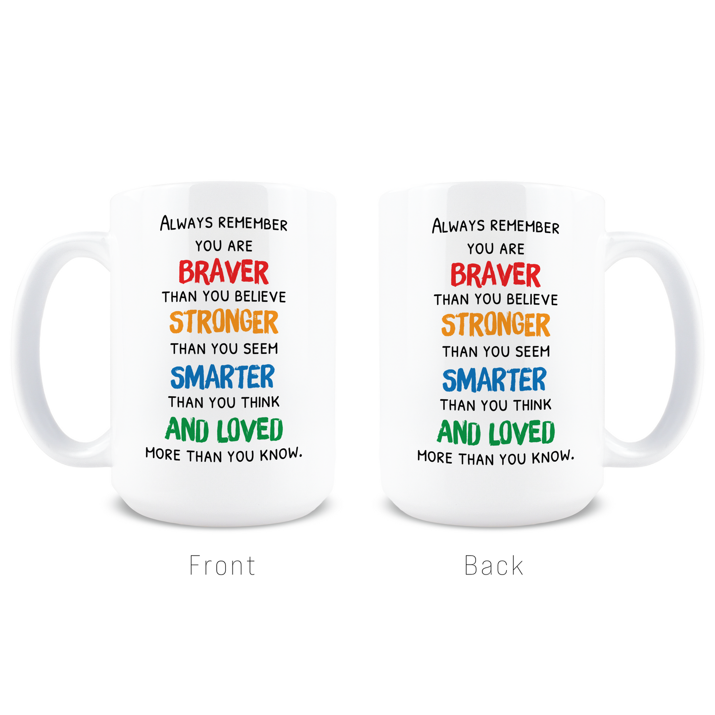 Braver Stronger Smarter Loved Coffee Mug