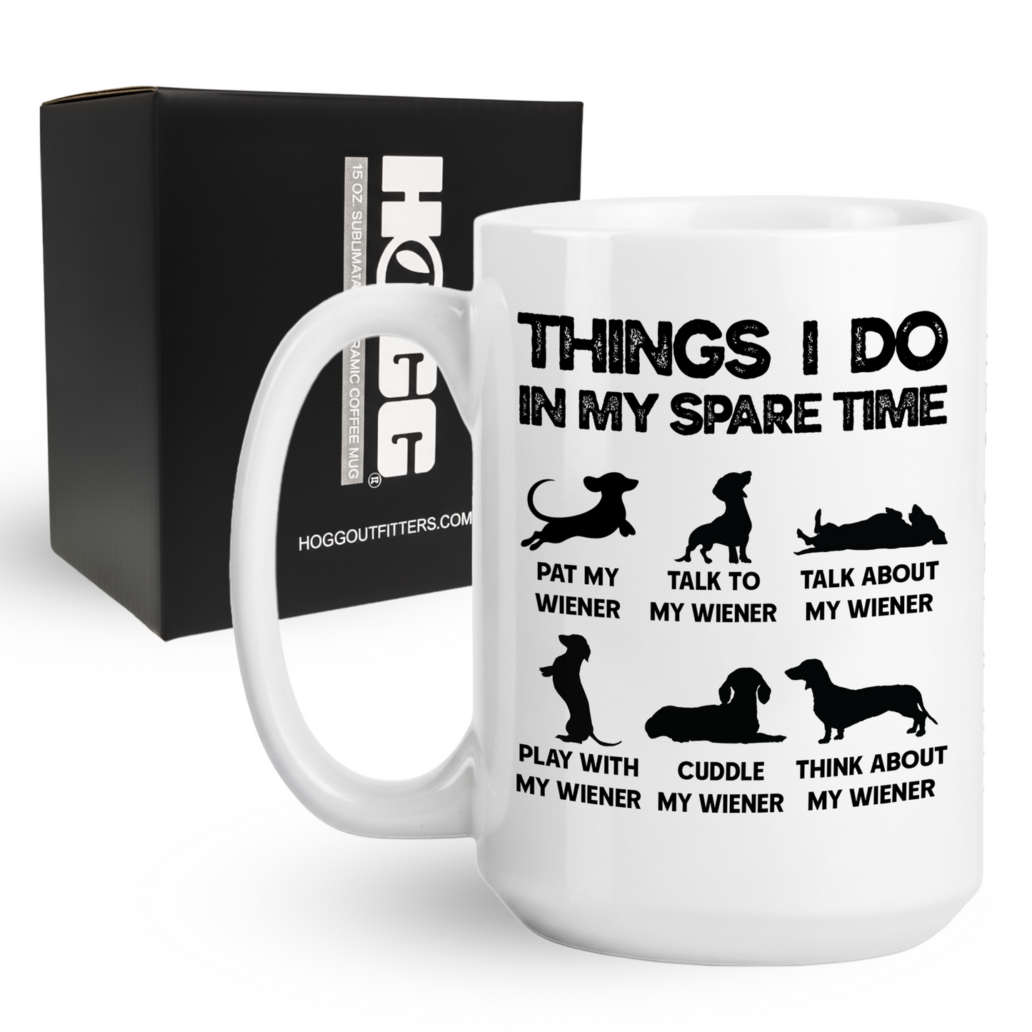 Things I Do In My Spare Time Dachshund Coffee Mug