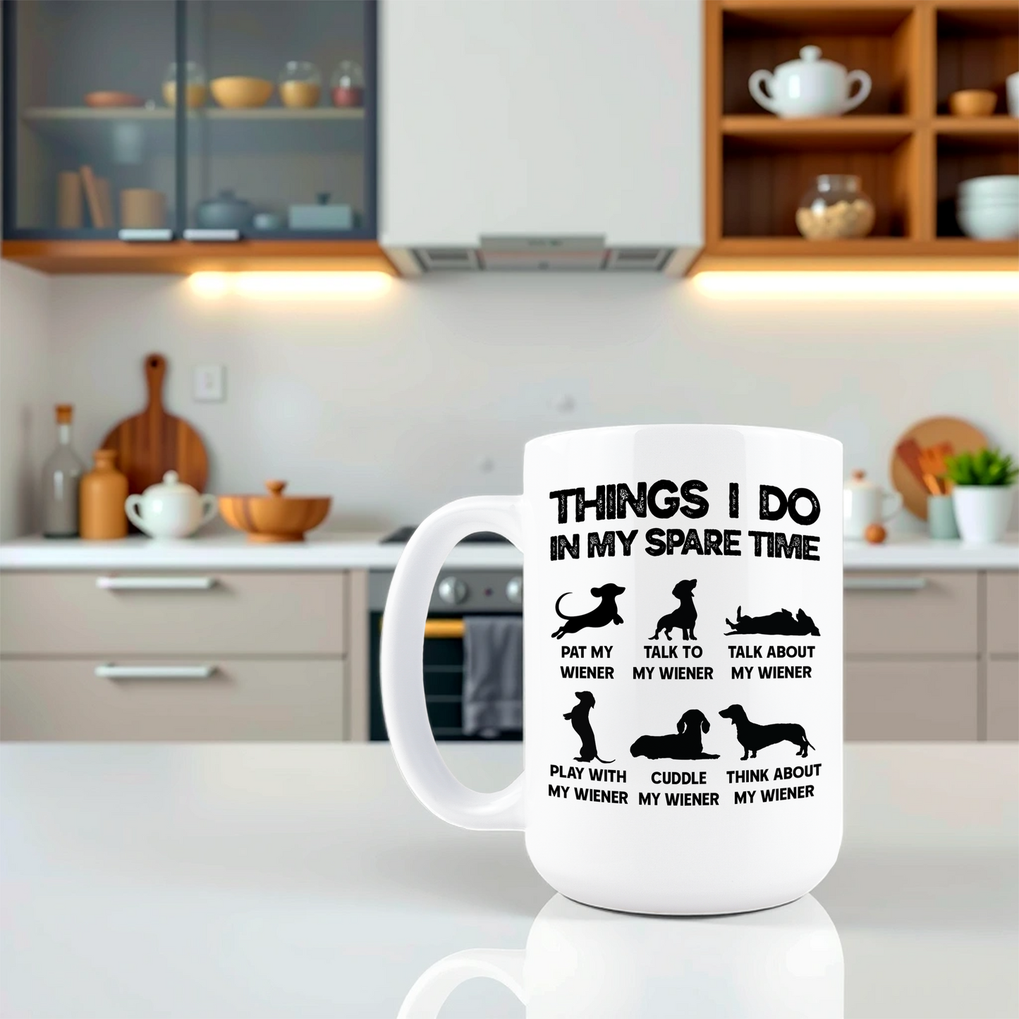 Things I Do In My Spare Time Dachshund Coffee Mug