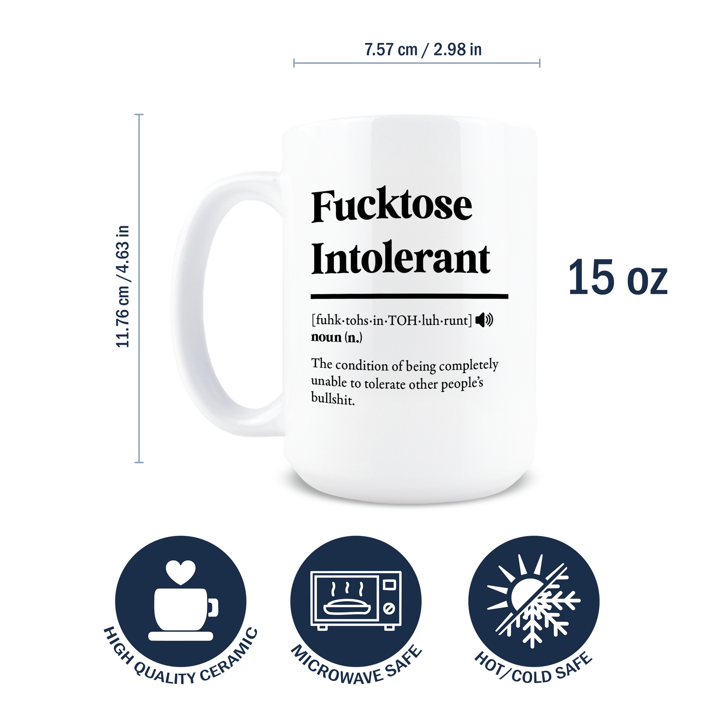 Fucktose Intolerant Coffee Mug