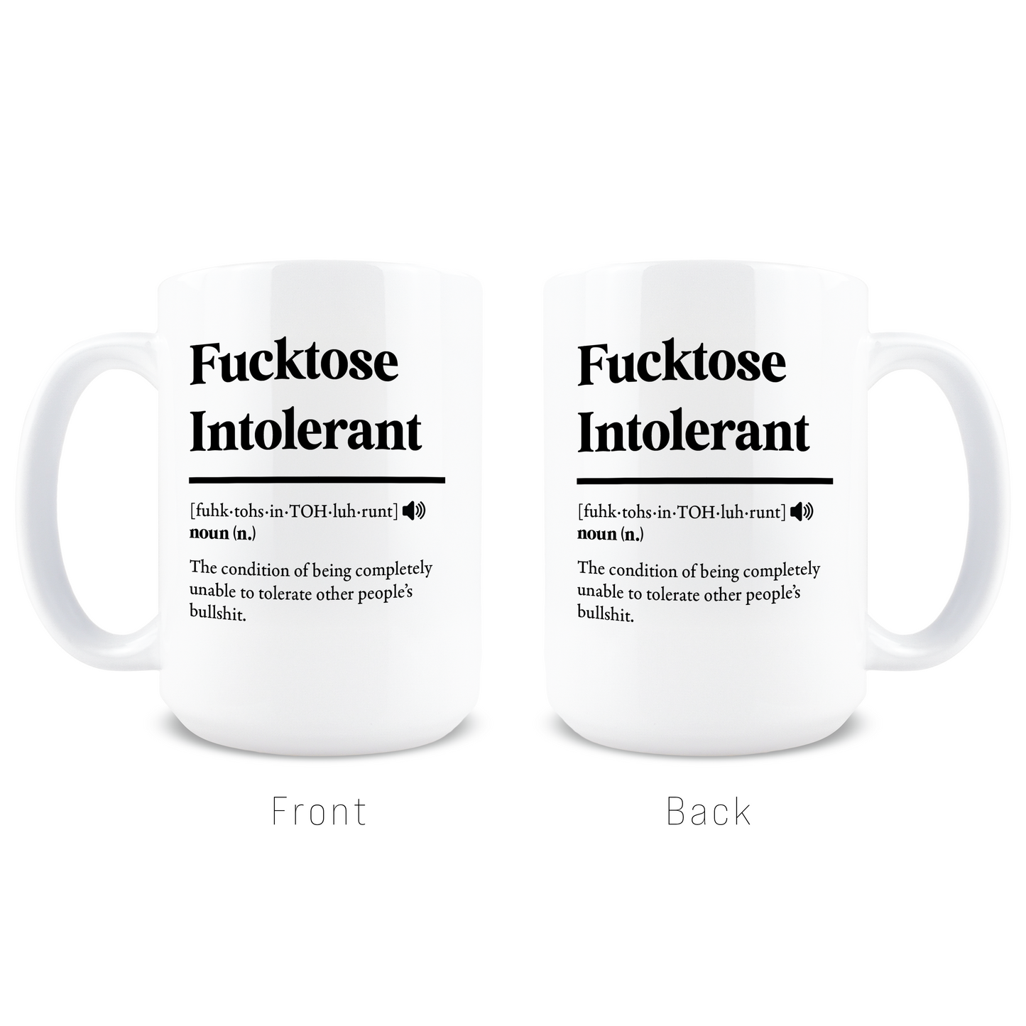 Fucktose Intolerant Coffee Mug