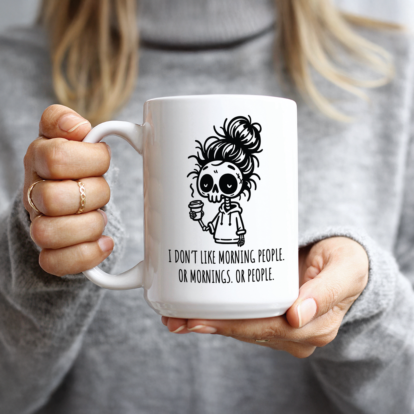I Don't Like Morning People Coffee Mug