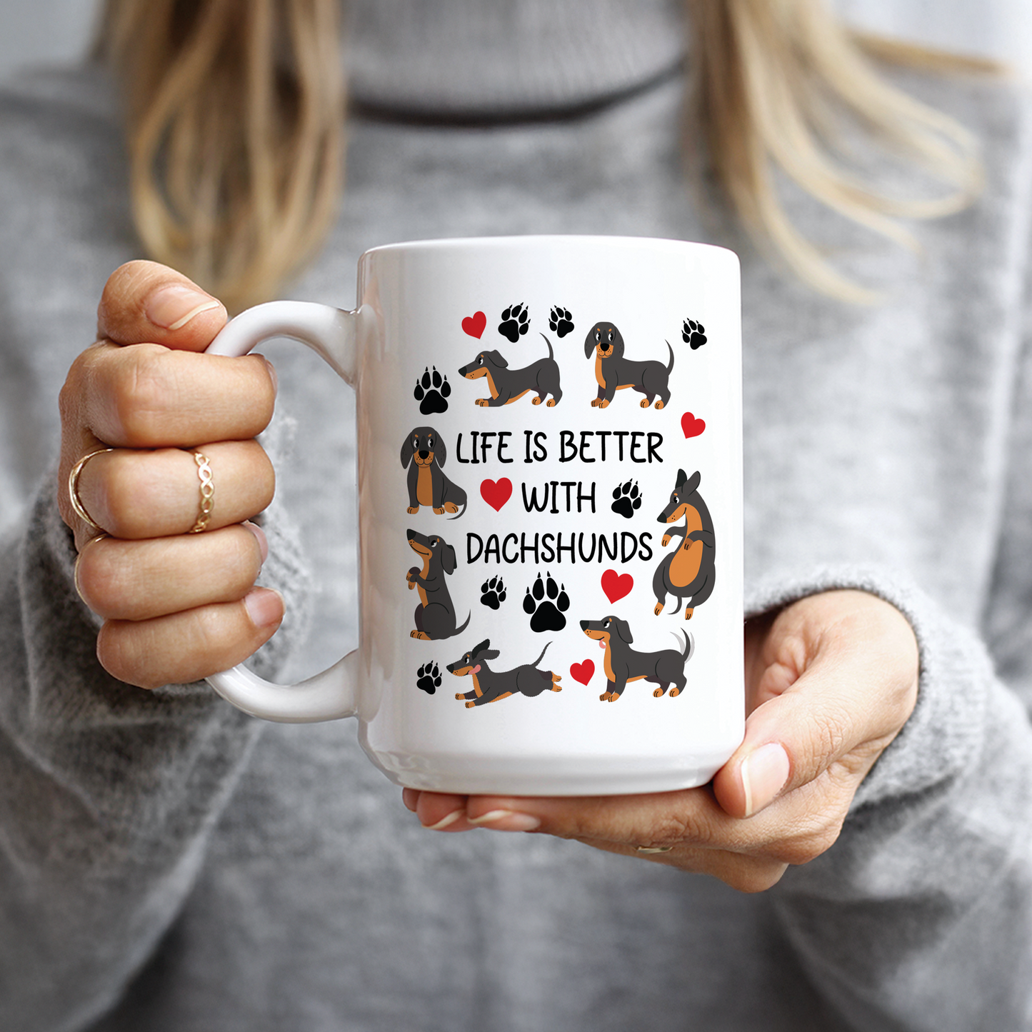 Life is Better With Dachshunds Coffee Mug