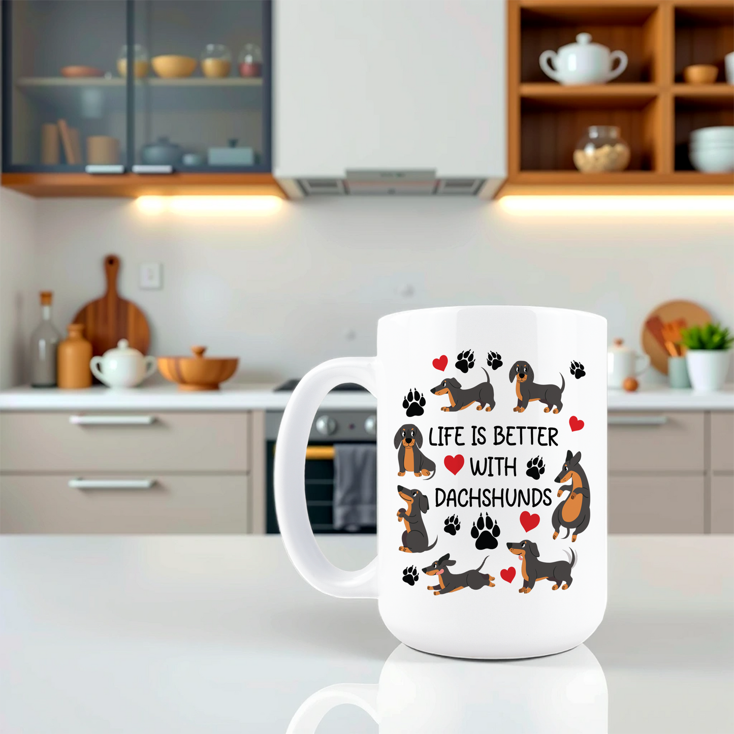 Life is Better With Dachshunds Coffee Mug