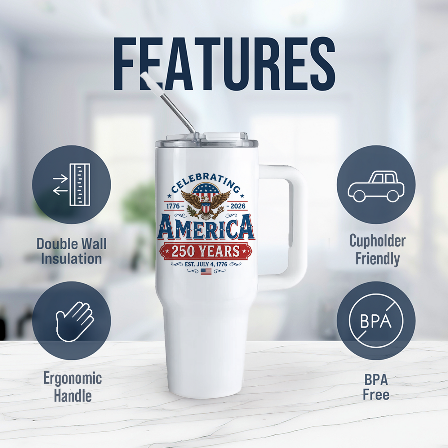 40oz Big Swig - Celebrating America