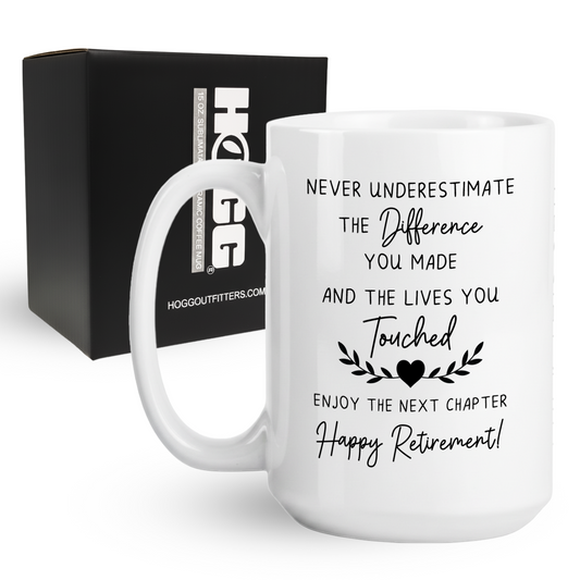 Never Underestimate the Difference You Made Coffee Mug