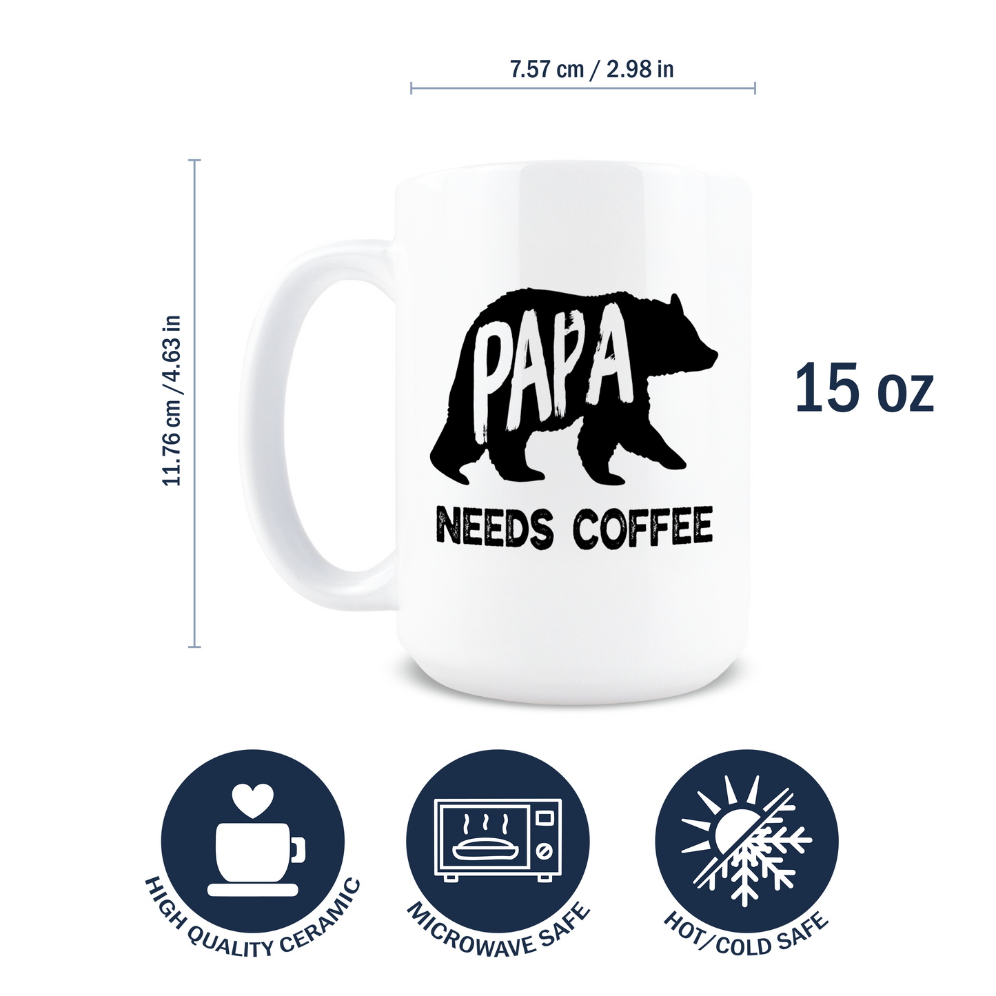 Papa Bear Needs Coffee Mug
