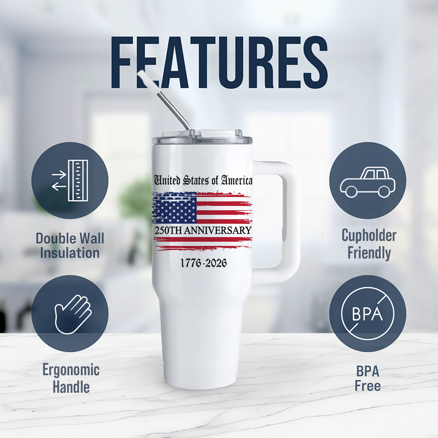 40oz Big Swig - United States of America