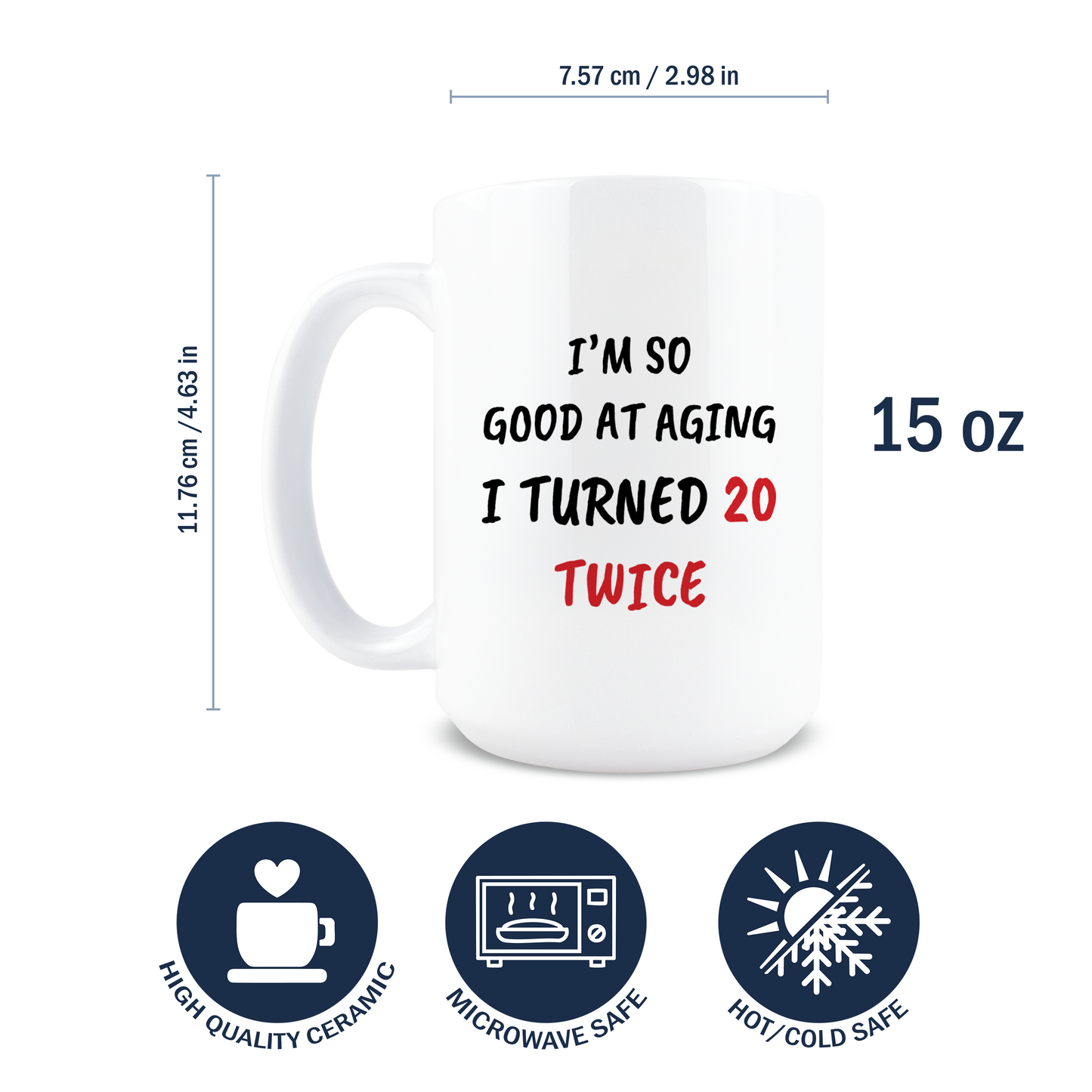 Turned 20 Twice Coffee Mug