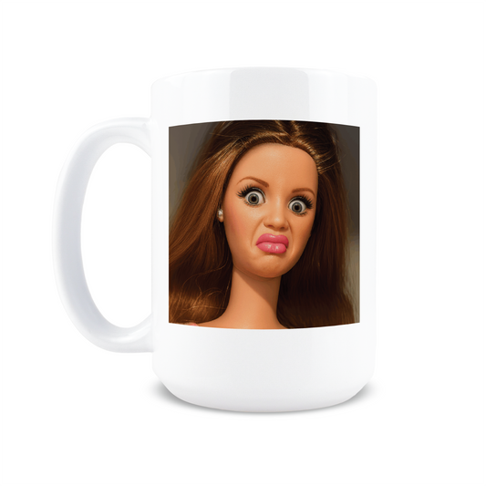 Disgusted Doll Coffee Mug