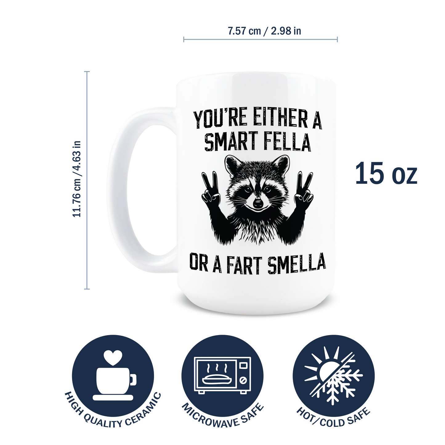 You're Either A Smart Fella or Fart Smella Coffee Mug